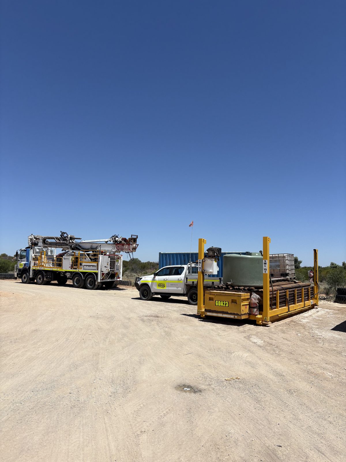 Rig demobilisation BHP site